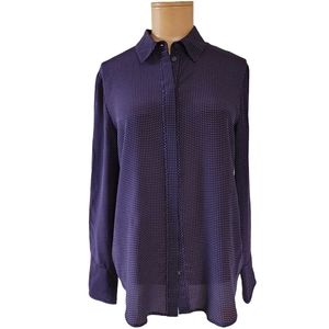 Club Monaco Purple Silk Shirt